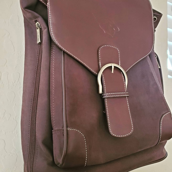 AZ NFL Cardinal's Football Leather Backpack - Picture 3 of 7